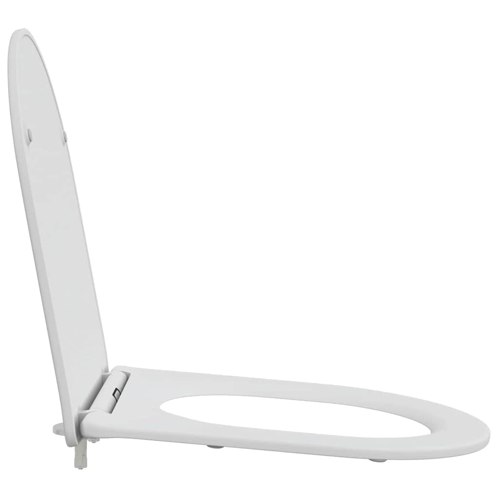 Toilet Seat White 47 x 36 x 3.4 cm Duroplast