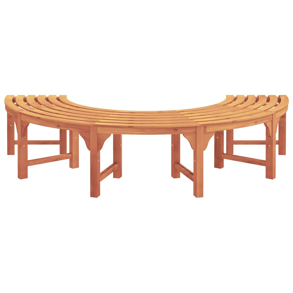 Tree Bench 2 pcs Natural 160 x 80 x 45cm Solid Eucalyptus Wood