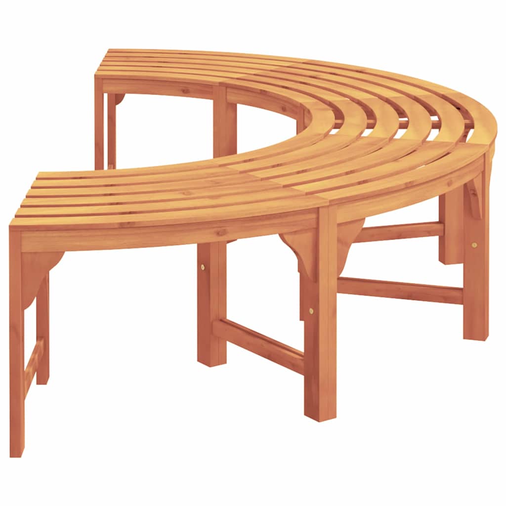 Tree Bench 2 pcs Natural 160 x 80 x 45cm Solid Eucalyptus Wood
