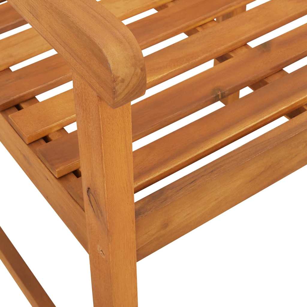 Outdoor Bench 8 pcs Natural 56 x 55.5 x 90 cm Solid Acacia Wood