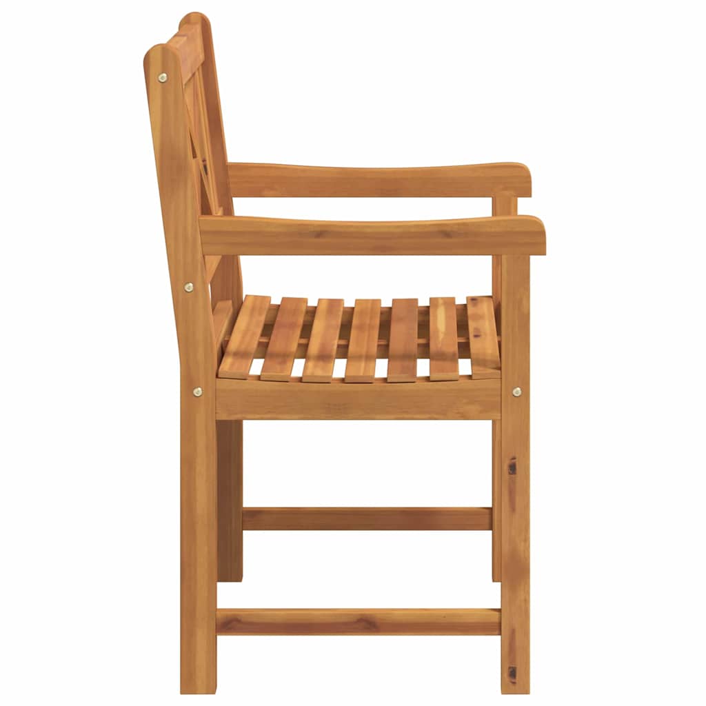 Outdoor Bench 8 pcs Natural 56 x 55.5 x 90 cm Solid Acacia Wood