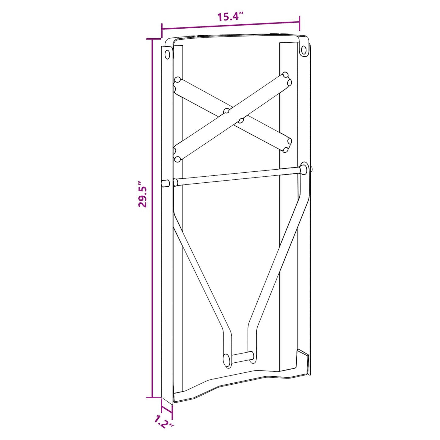 Beer Table Leg 2 pcs Black 39 x 3 x 75 cm Powder-Coated Steel