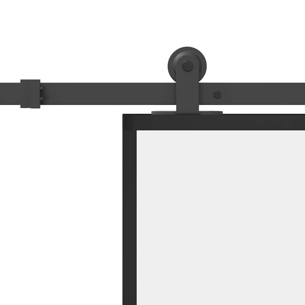 Sliding Door with Hardware Set 90x205 cm ESG Glass&Aluminium