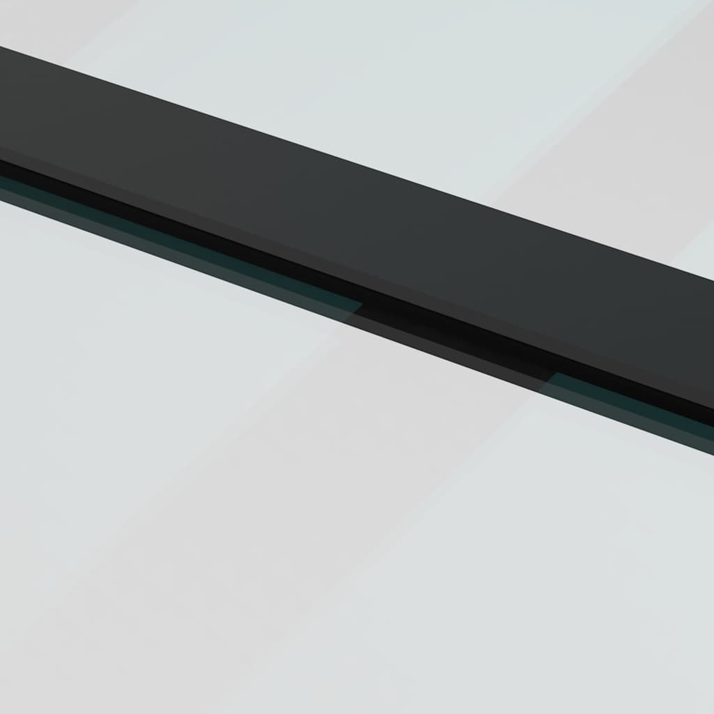 Sliding Door with Hardware Set 90x205 cm ESG Glass&Aluminium