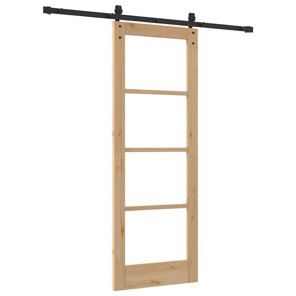 Sliding Door ORKDAL Natural and Black 73.5 x 198.5 cm