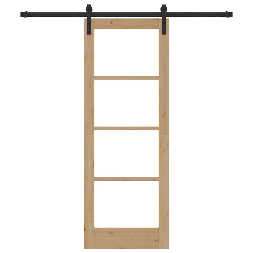 Sliding Door ORKDAL Natural and Black 73.5 x 198.5 cm