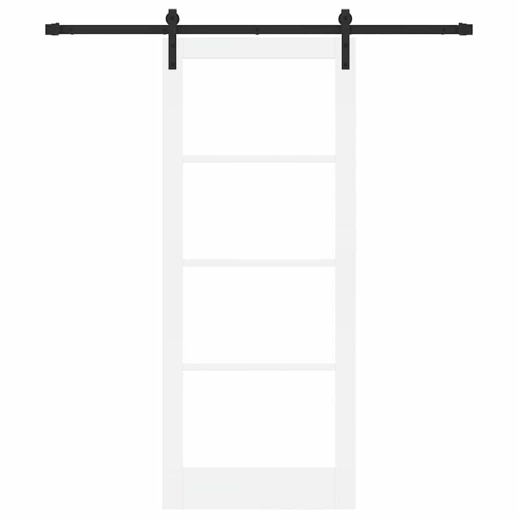 Sliding Door ORKDAL White and Black 83 x 202 cm