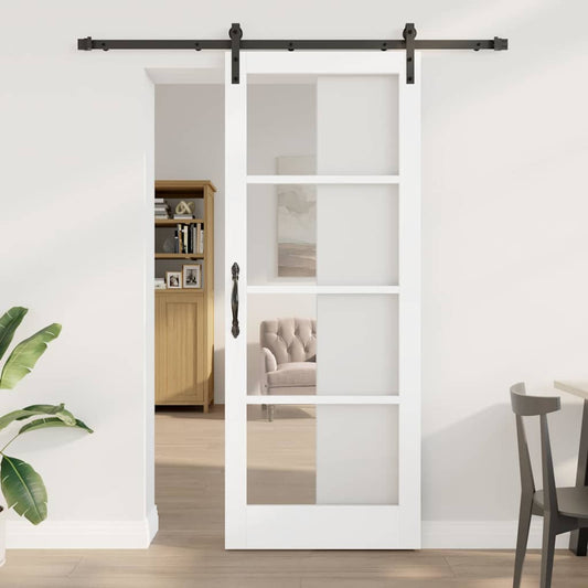 Sliding Door ORKDAL White and Black 83 x 211 cm