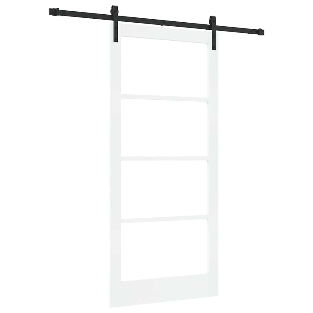 Sliding Door ORKDAL White and Black 93 x 202 cm