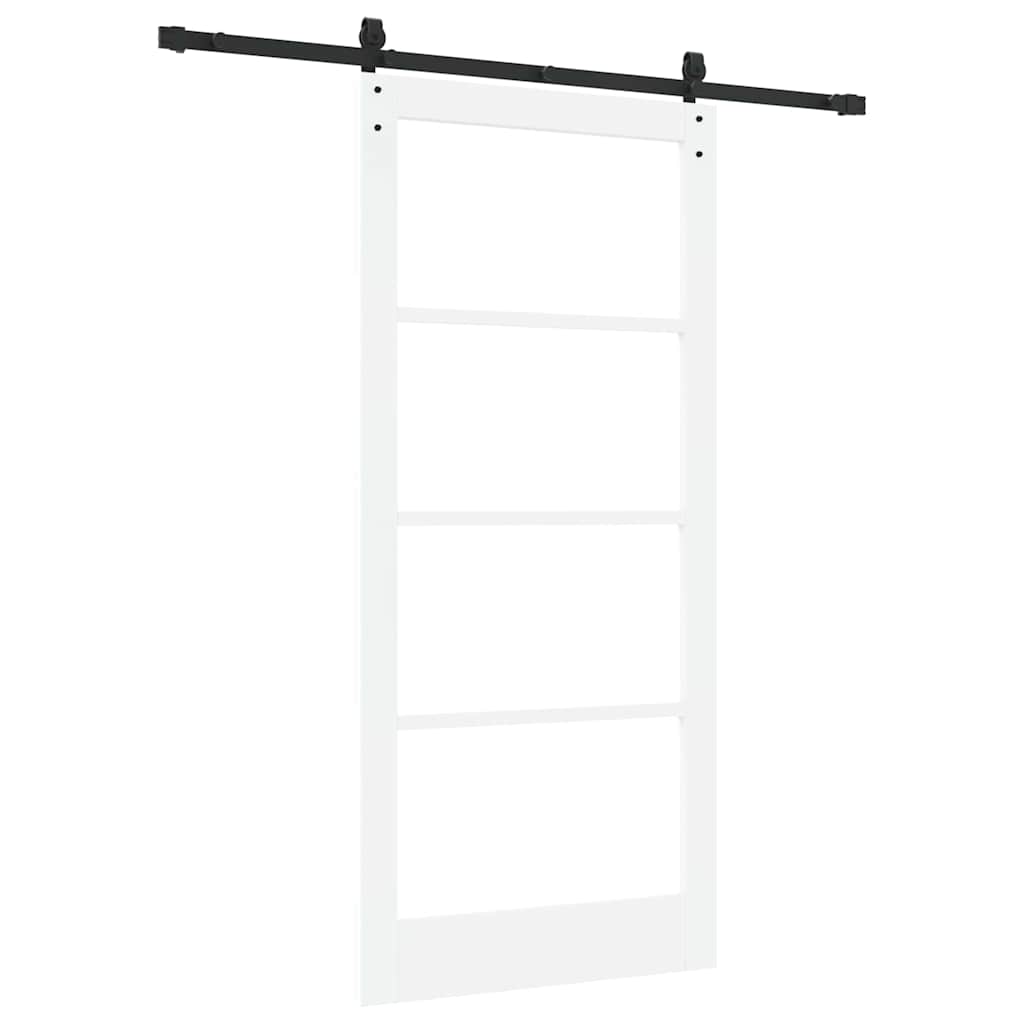 Sliding Door ORKDAL White and Black 93 x 202 cm