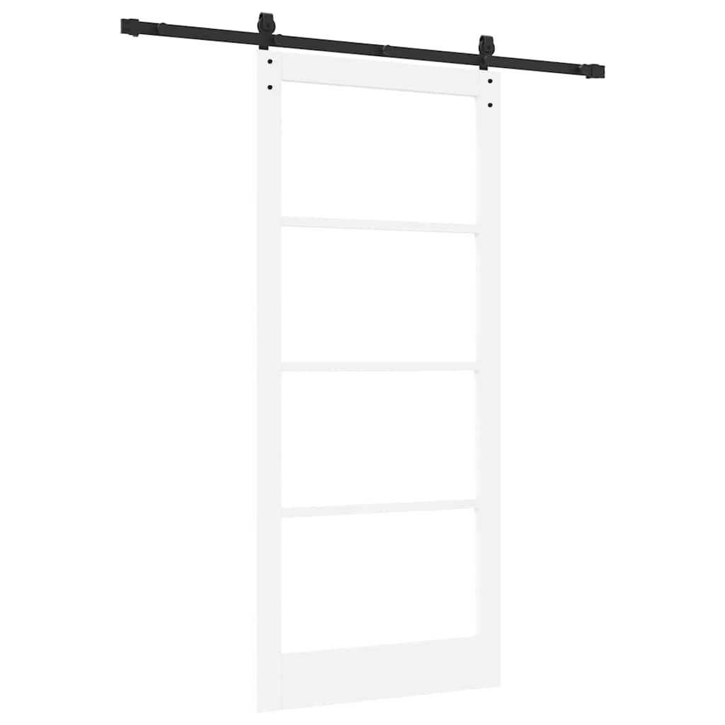Sliding Door ORKDAL White and Black 93 x 211 cm