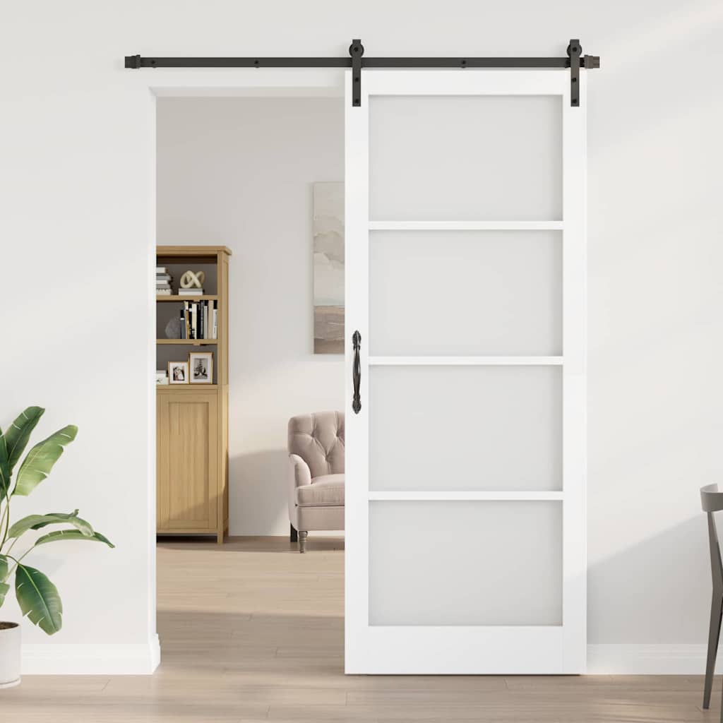 Sliding Door ORKDAL White and Black 93 x 232 cm