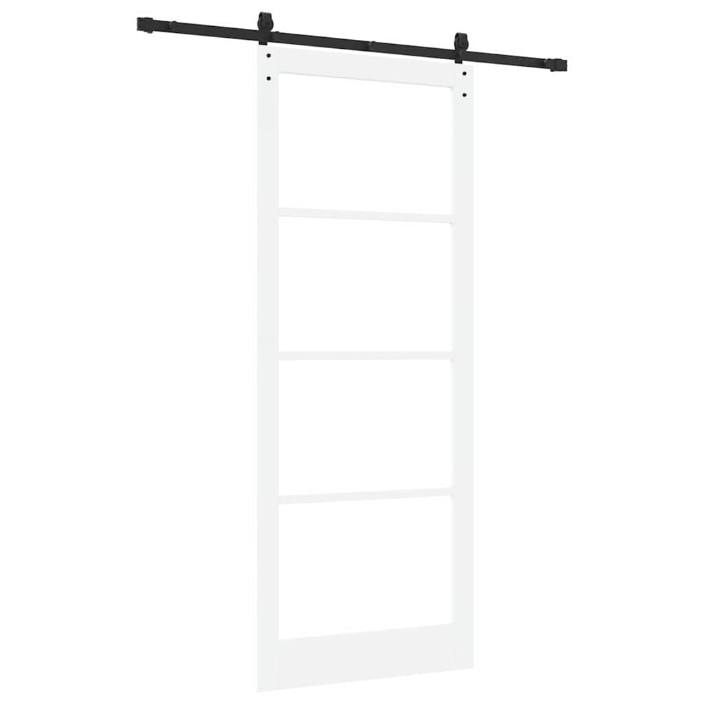 Sliding Door ORKDAL White and Black 93 x 232 cm