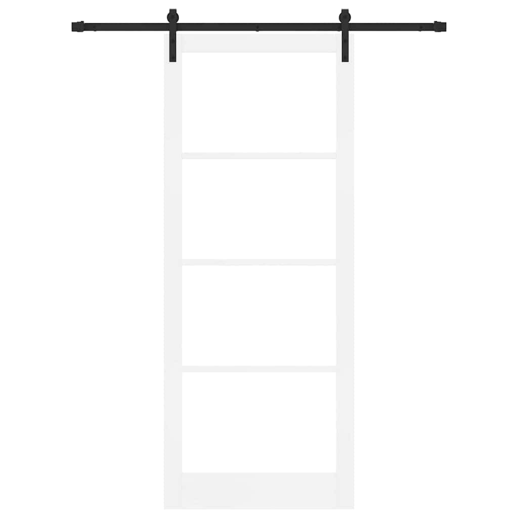 Sliding Door ORKDAL White and Black 93 x 232 cm