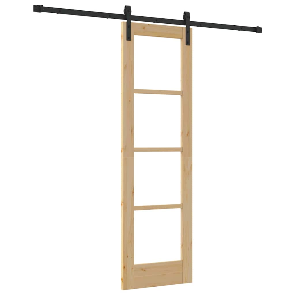 Sliding Door ORKDAL Natural and Black 61 x 198.5 cm