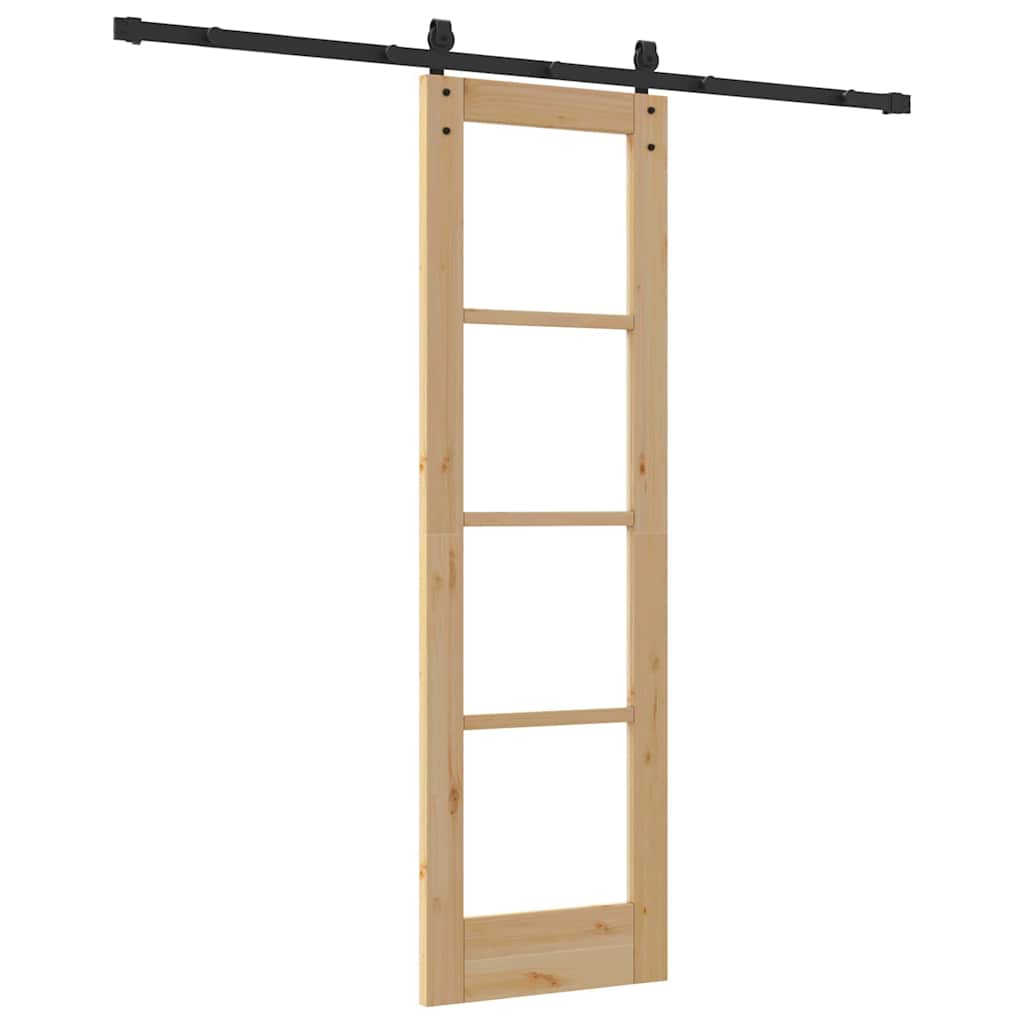 Sliding Door ORKDAL Natural and Black 61 x 198.5 cm