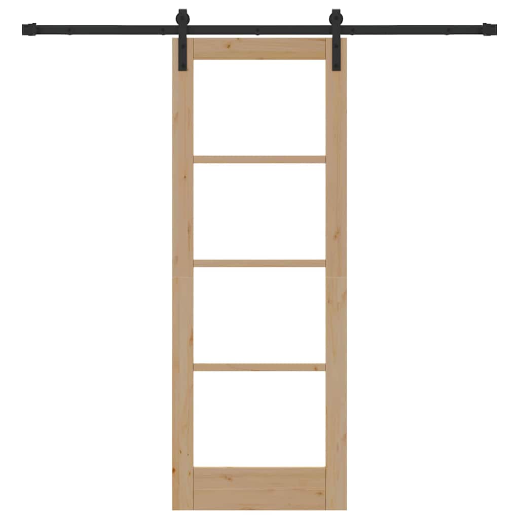 Sliding Door ORKDAL Natural and Black 73.5 x 198.5 cm