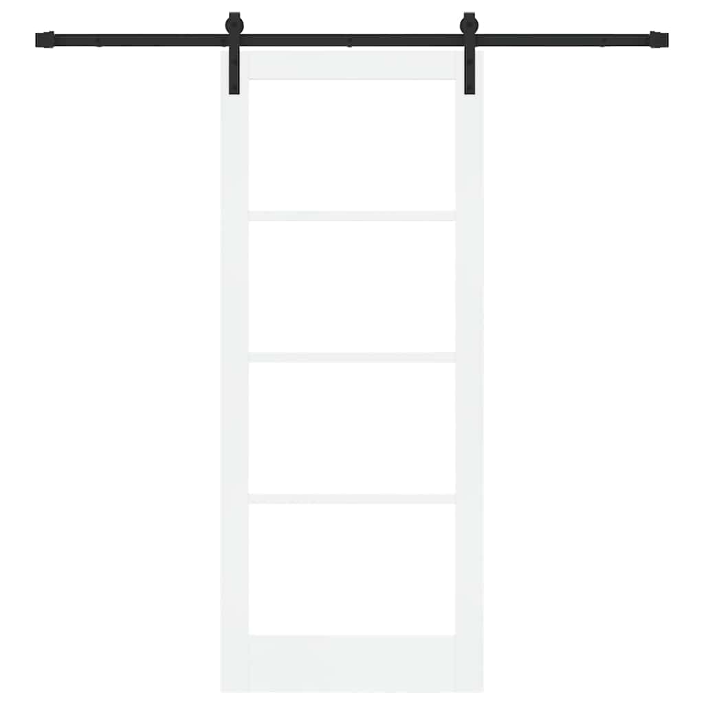 Sliding Door ORKDAL White and Black 83 x 202 cm