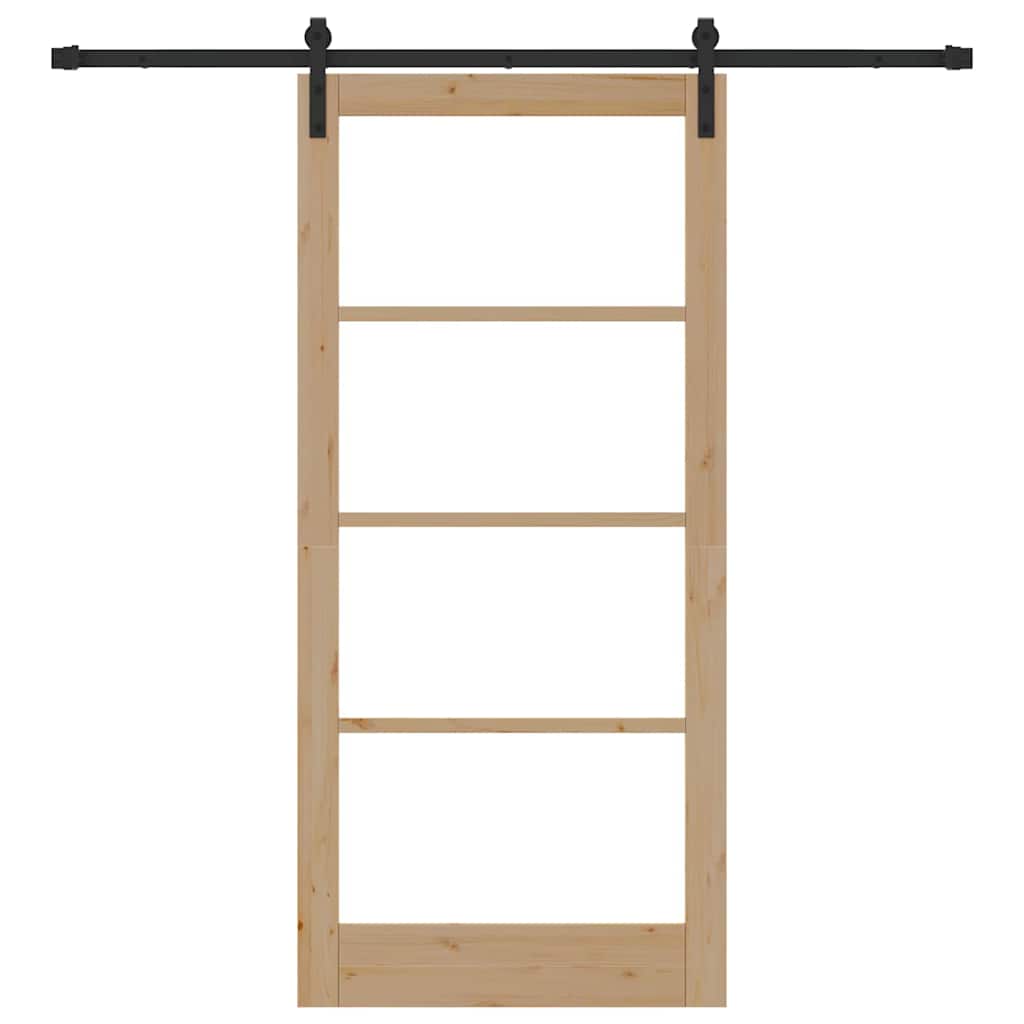 Sliding Door ORKDAL Natural and Black 93 x 202 cm