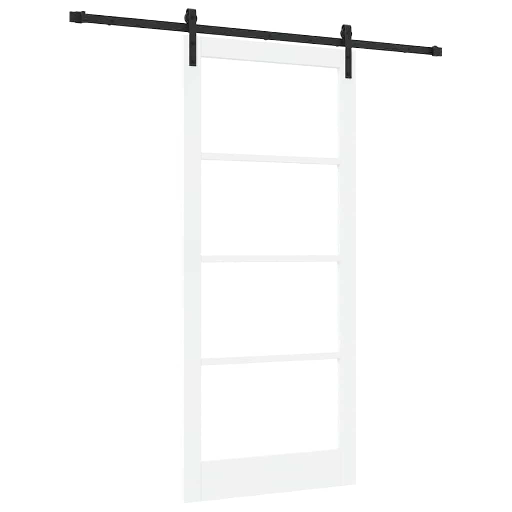 Sliding Door ORKDAL White and Black 93 x 211 cm