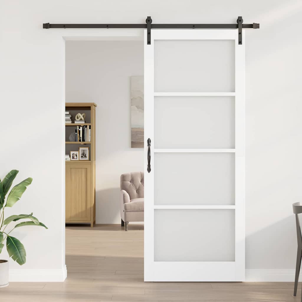 Sliding Door ORKDAL White and Black 93 x 232 cm
