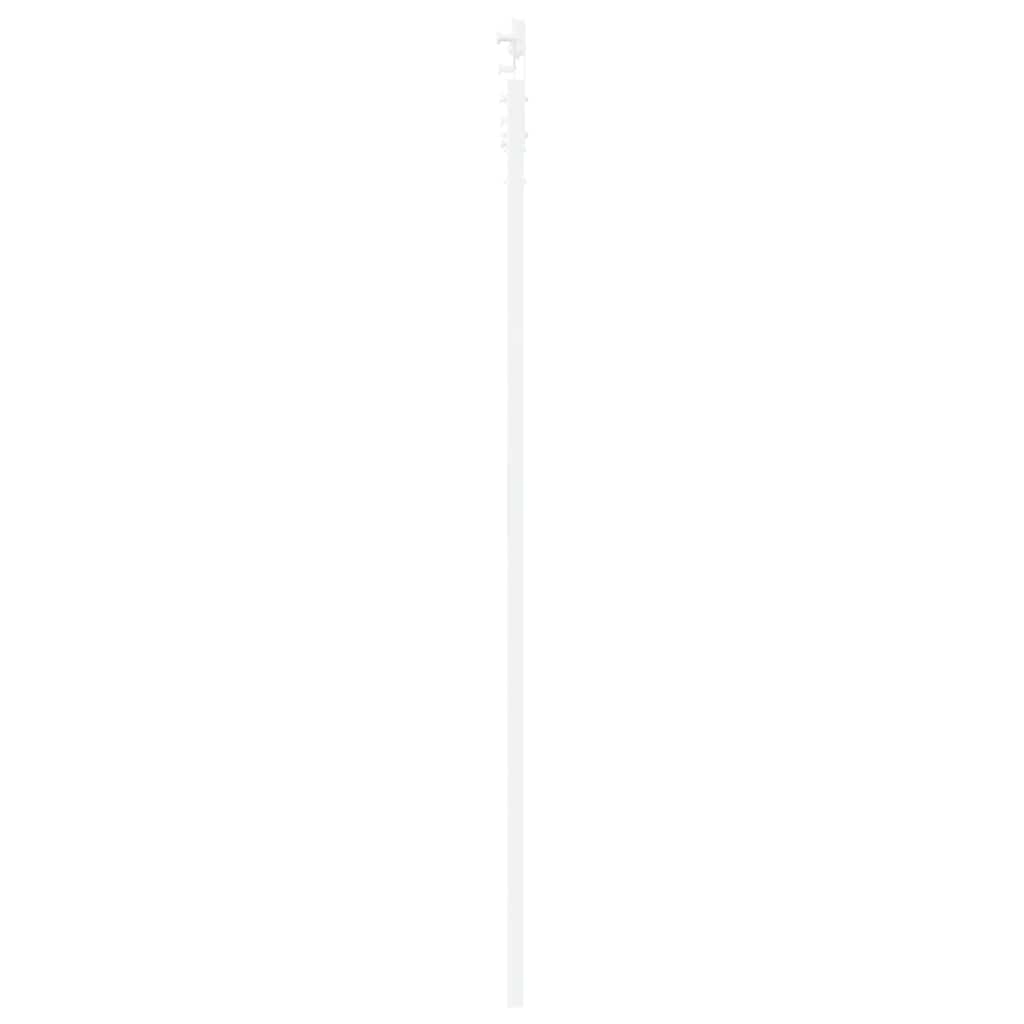 Sliding Door ORKDAL White 93 x 211 cm Solid Pine Wood and Glass