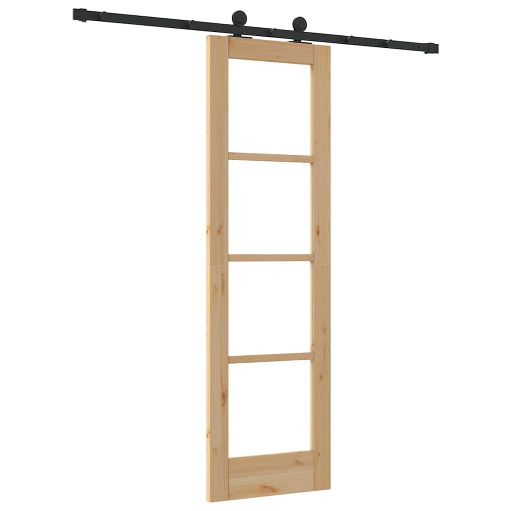 Sliding Door ORKDAL Natural and Black 61 x 198.5 cm