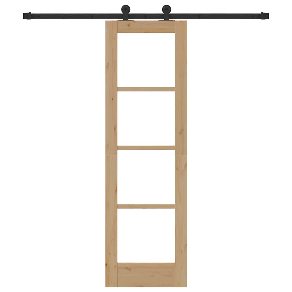 Sliding Door ORKDAL Natural and Black 61 x 198.5 cm