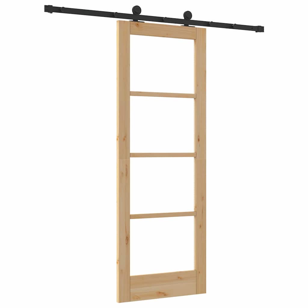Sliding Door ORKDAL Natural and Black 73.5 x 198.5 cm