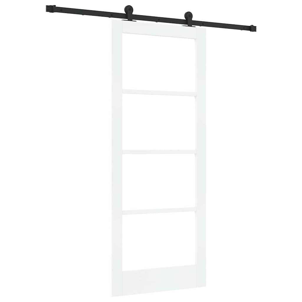 Sliding Door ORKDAL White and Black 83 x 202 cm