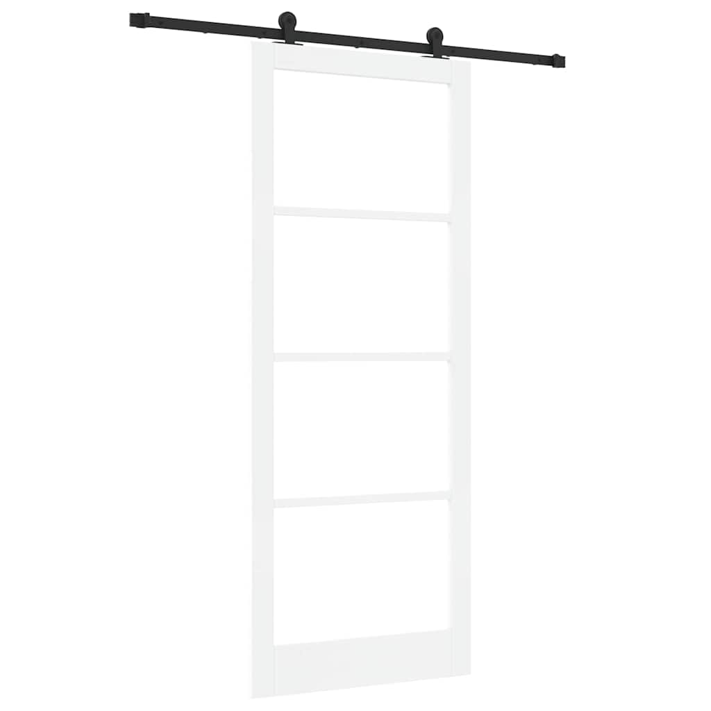 Sliding Door ORKDAL White and Black 93 x 232 cm