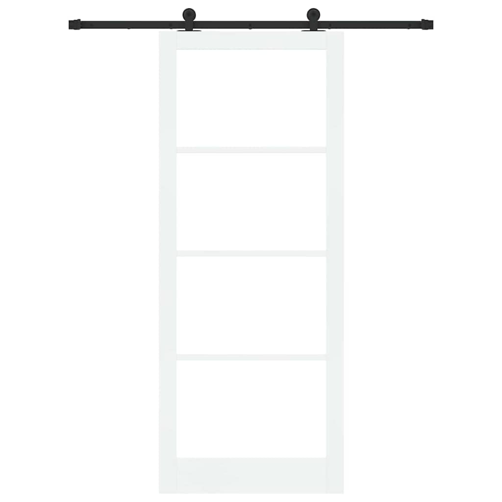 Sliding Door ORKDAL White and Black 93 x 232 cm