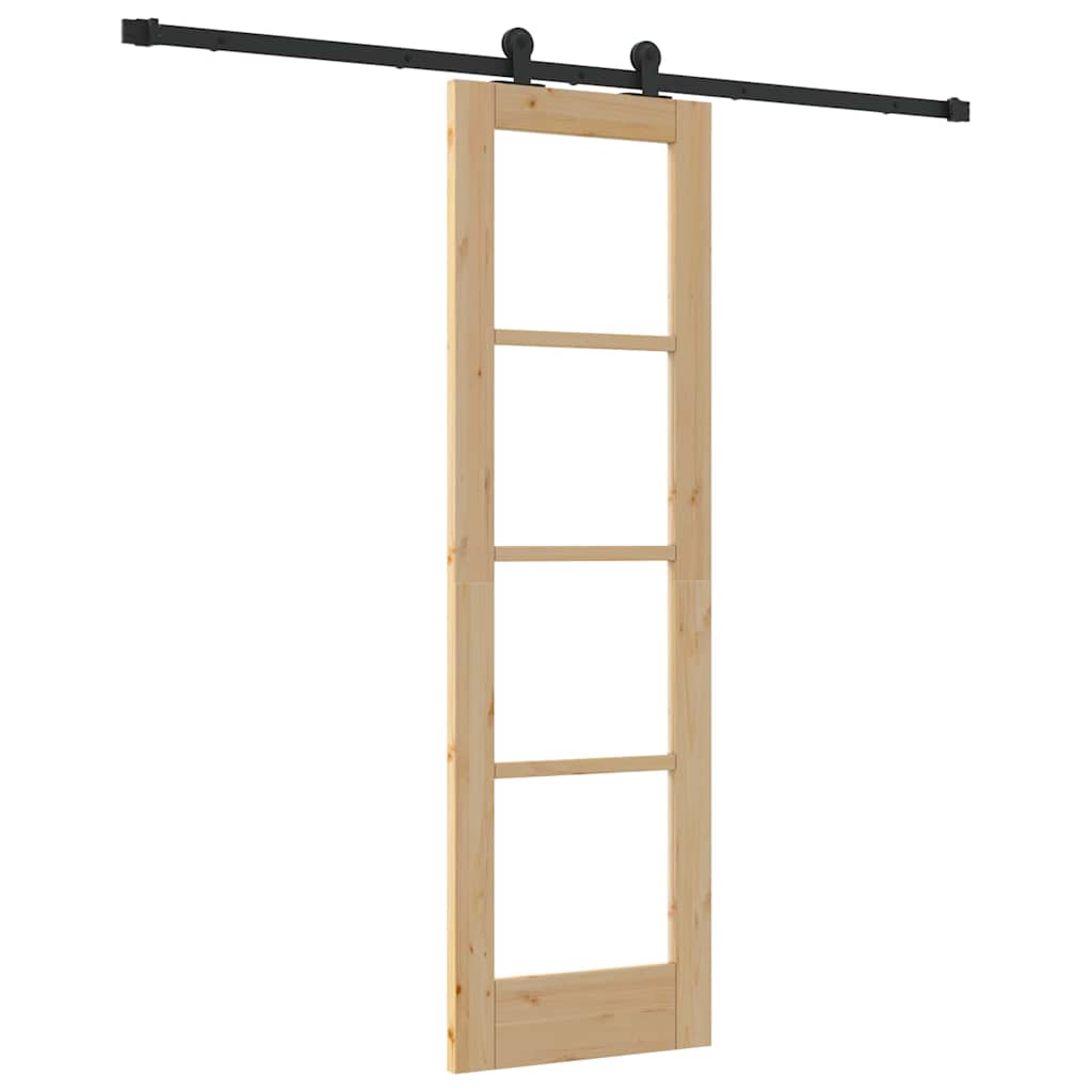 Sliding Door ORKDAL Natural and Black 61 x 198.5 cm