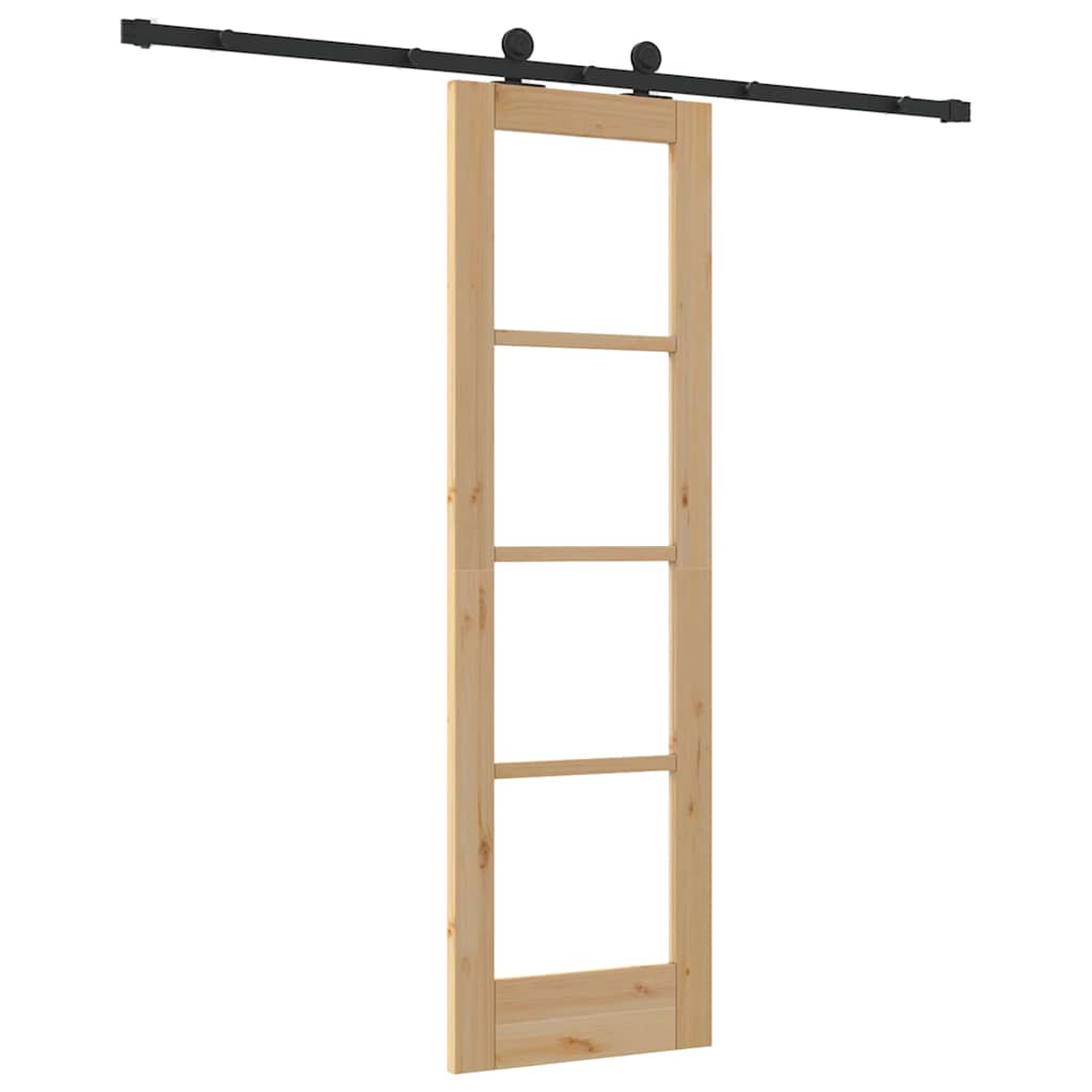 Sliding Door ORKDAL Natural and Black 61 x 198.5 cm