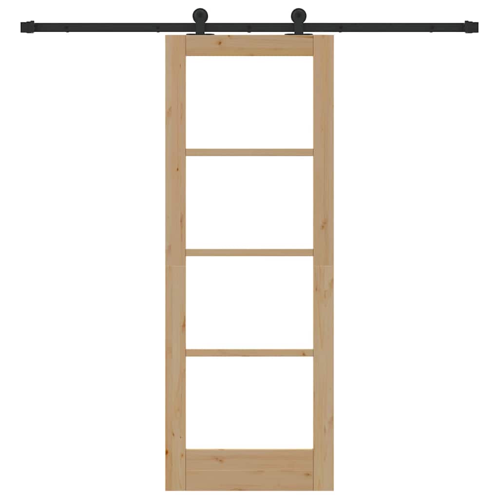Sliding Door ORKDAL Natural and Black 73.5 x 198.5 cm