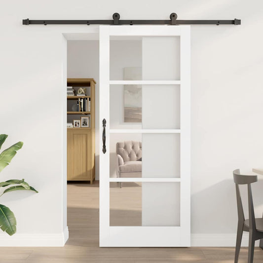Sliding Door ORKDAL White and Black 83 x 202 cm