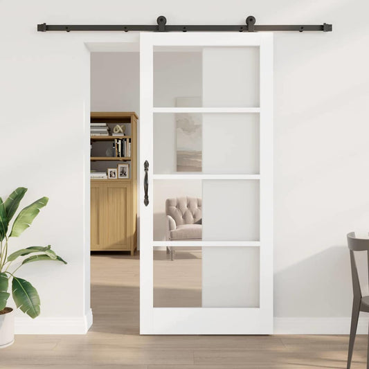 Sliding Door ORKDAL White and Black 93 x 211 cm