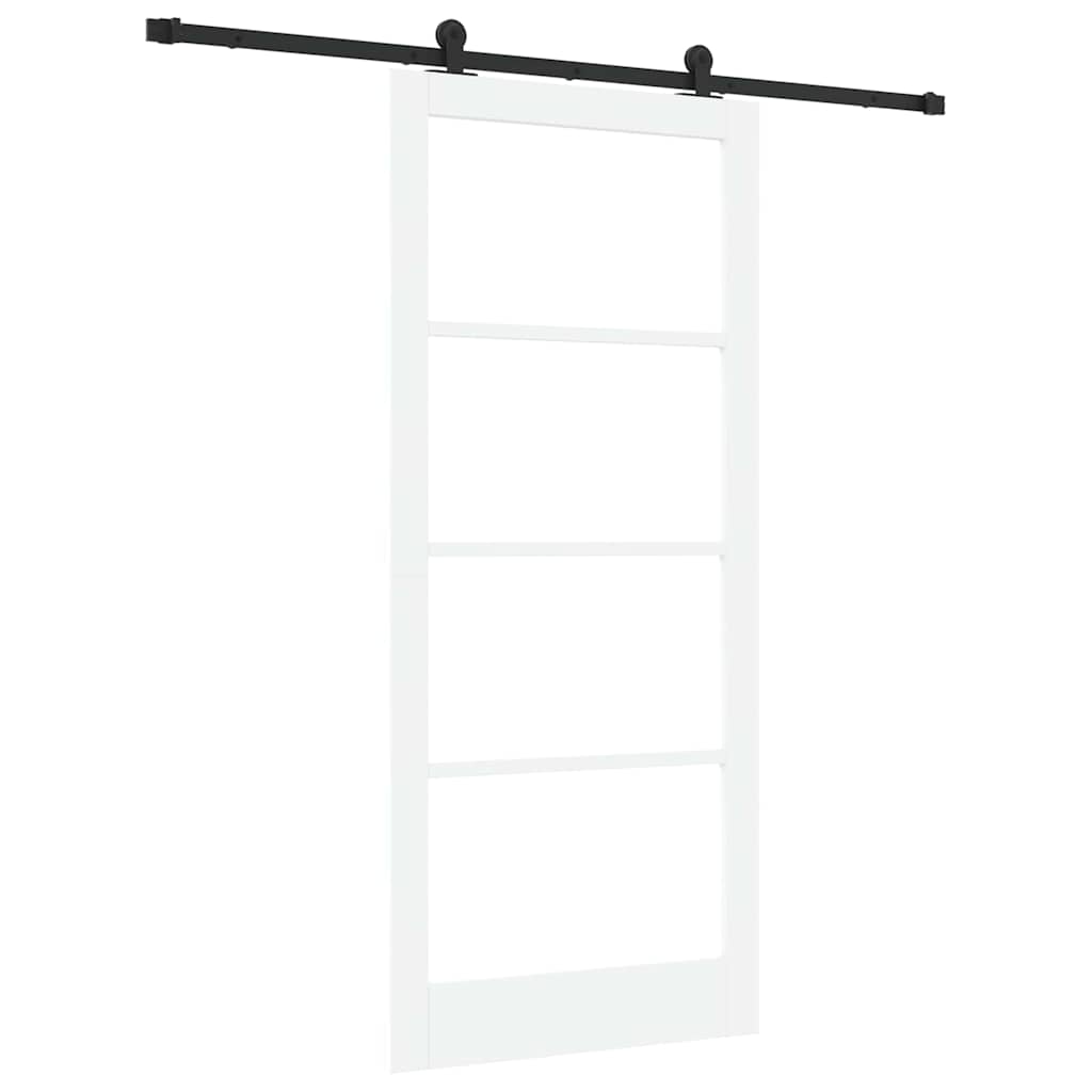 Sliding Door ORKDAL White and Black 93 x 211 cm
