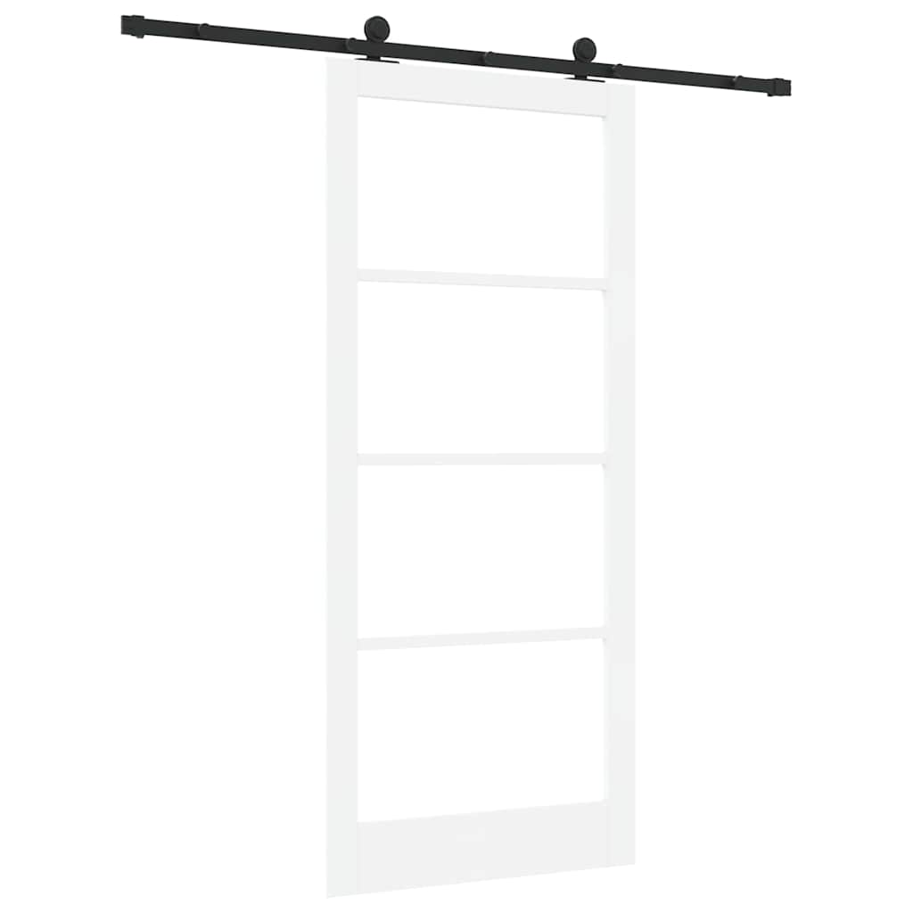 Sliding Door ORKDAL White and Black 93 x 211 cm