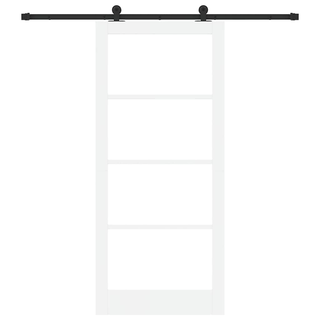 Sliding Door ORKDAL White and Black 93 x 211 cm