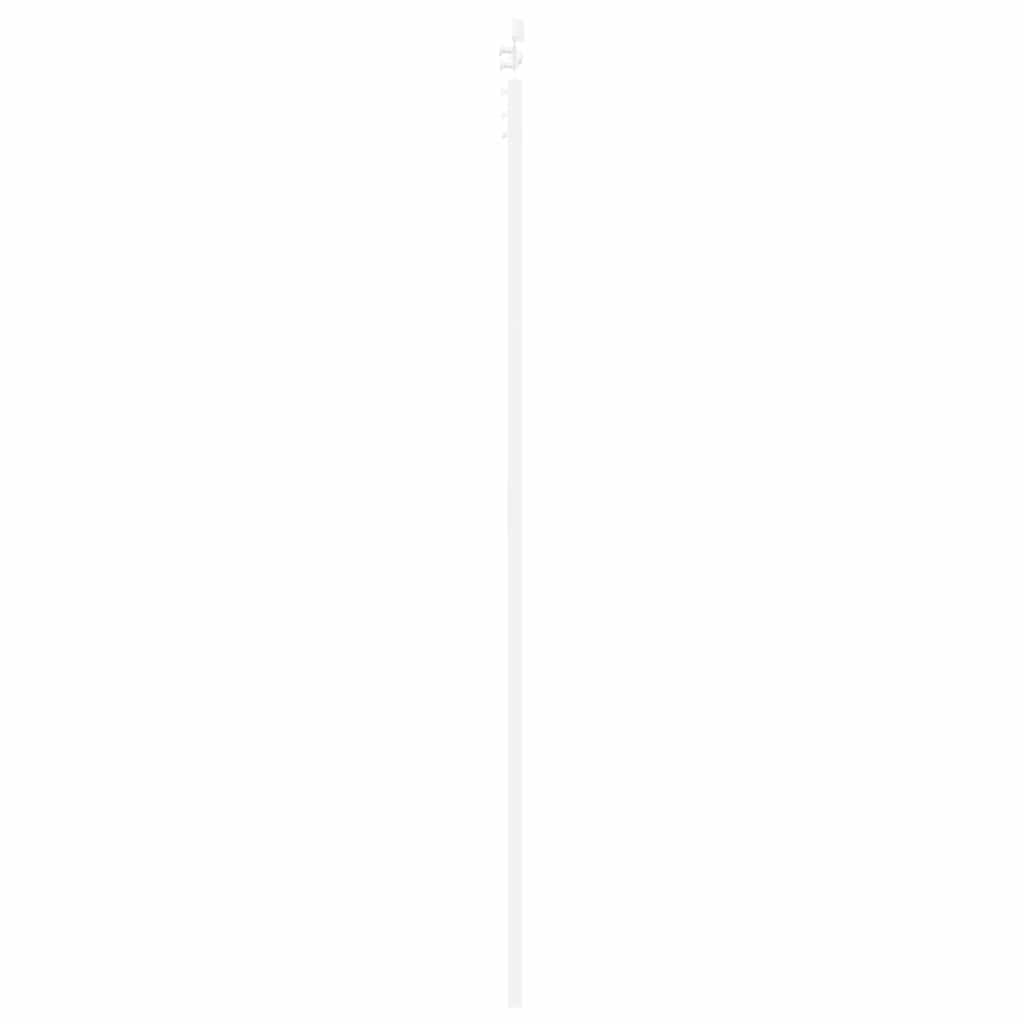 Sliding Door ORKDAL White 93 x 232 cm Solid Pine Wood and Glass