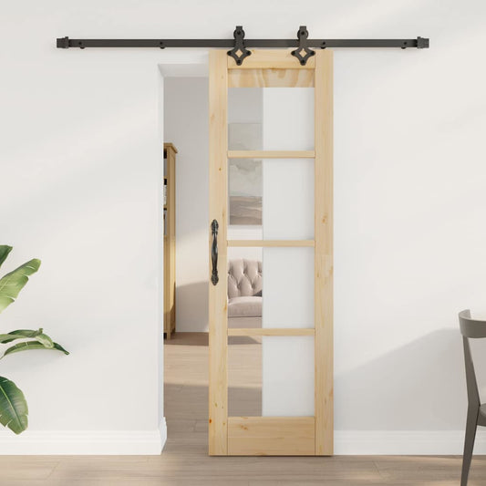 Sliding Door ORKDAL Natural and Black 61 x 198.5 cm
