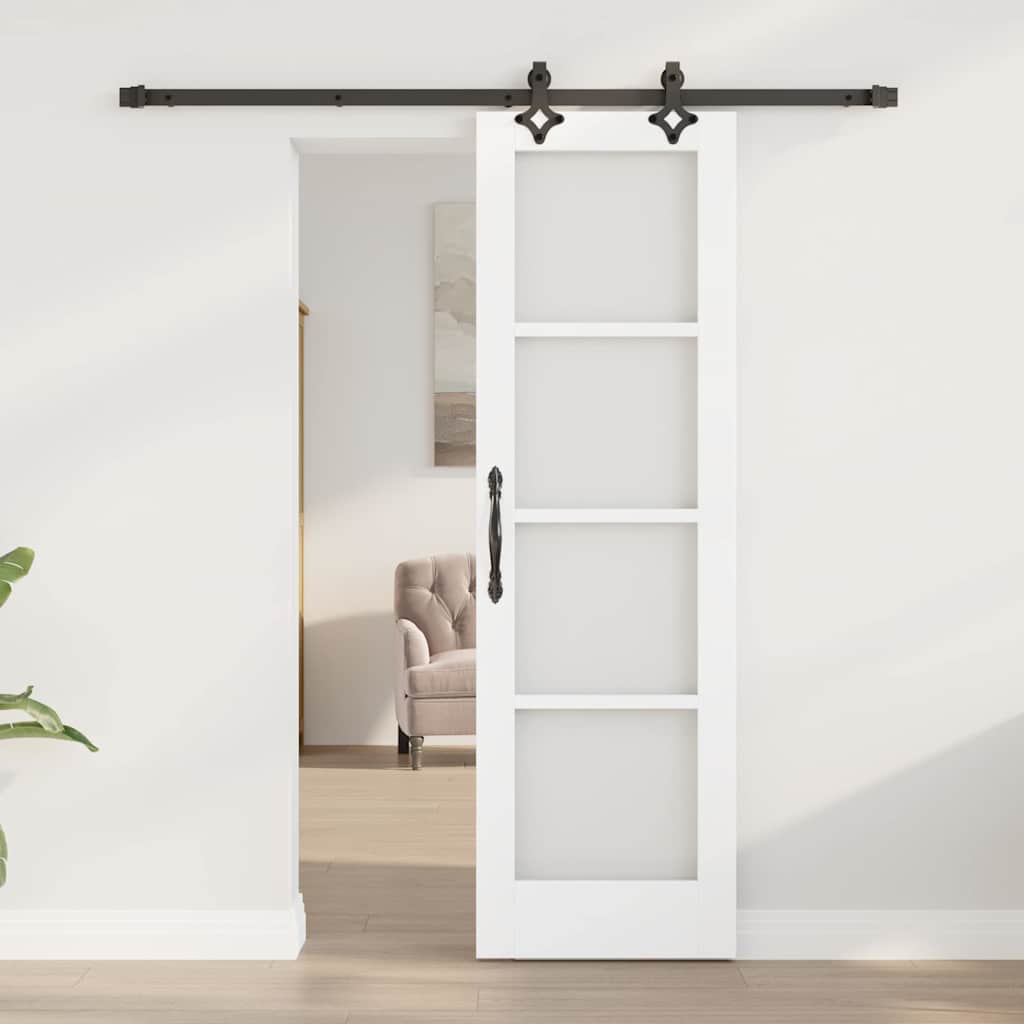 Sliding Door ORKDAL White and Black 61 x 198.5 cm