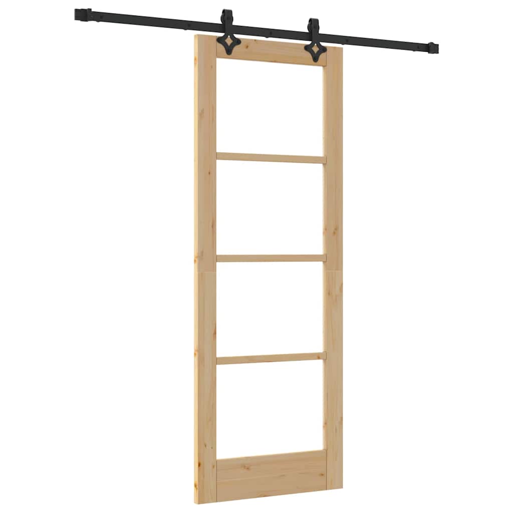 Sliding Door ORKDAL Natural and Black 73.5 x 198.5 cm