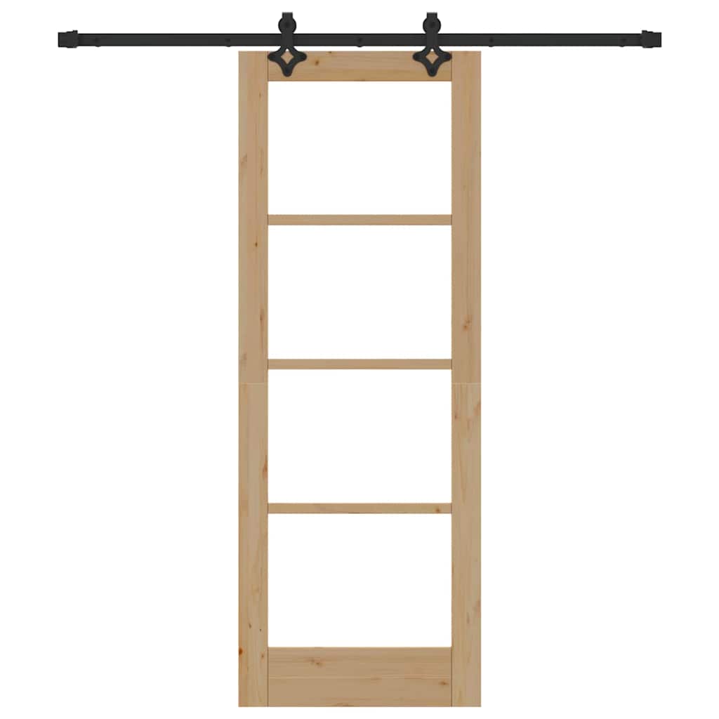 Sliding Door ORKDAL Natural and Black 73.5 x 198.5 cm