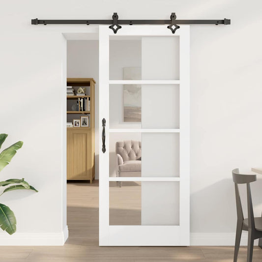 Sliding Door ORKDAL White and Black 83 x 202 cm