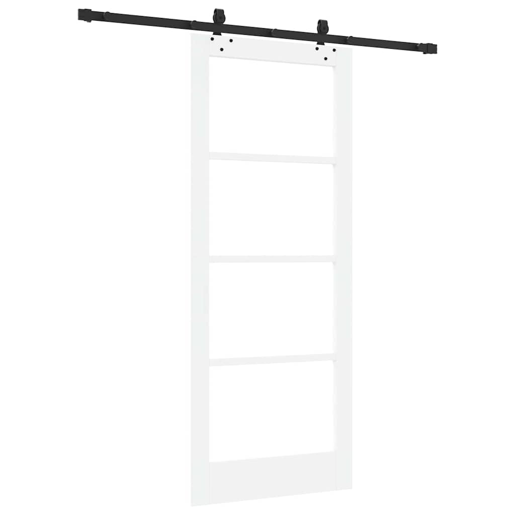 Sliding Door ORKDAL White and Black 83 x 202 cm