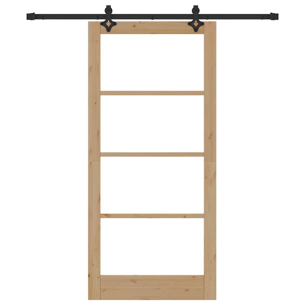 Sliding Door ORKDAL Natural and Black 93 x 202 cm