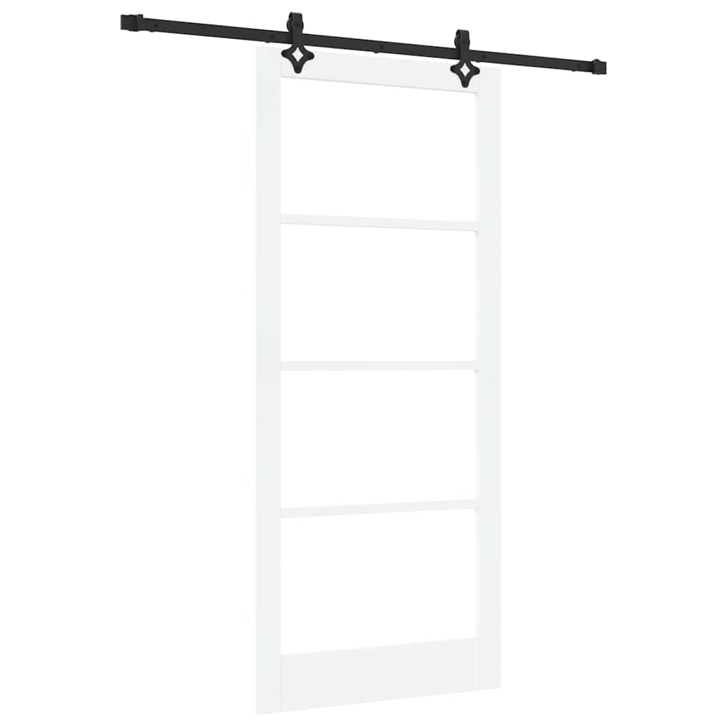 Sliding Door ORKDAL White and Black 93 x 211 cm