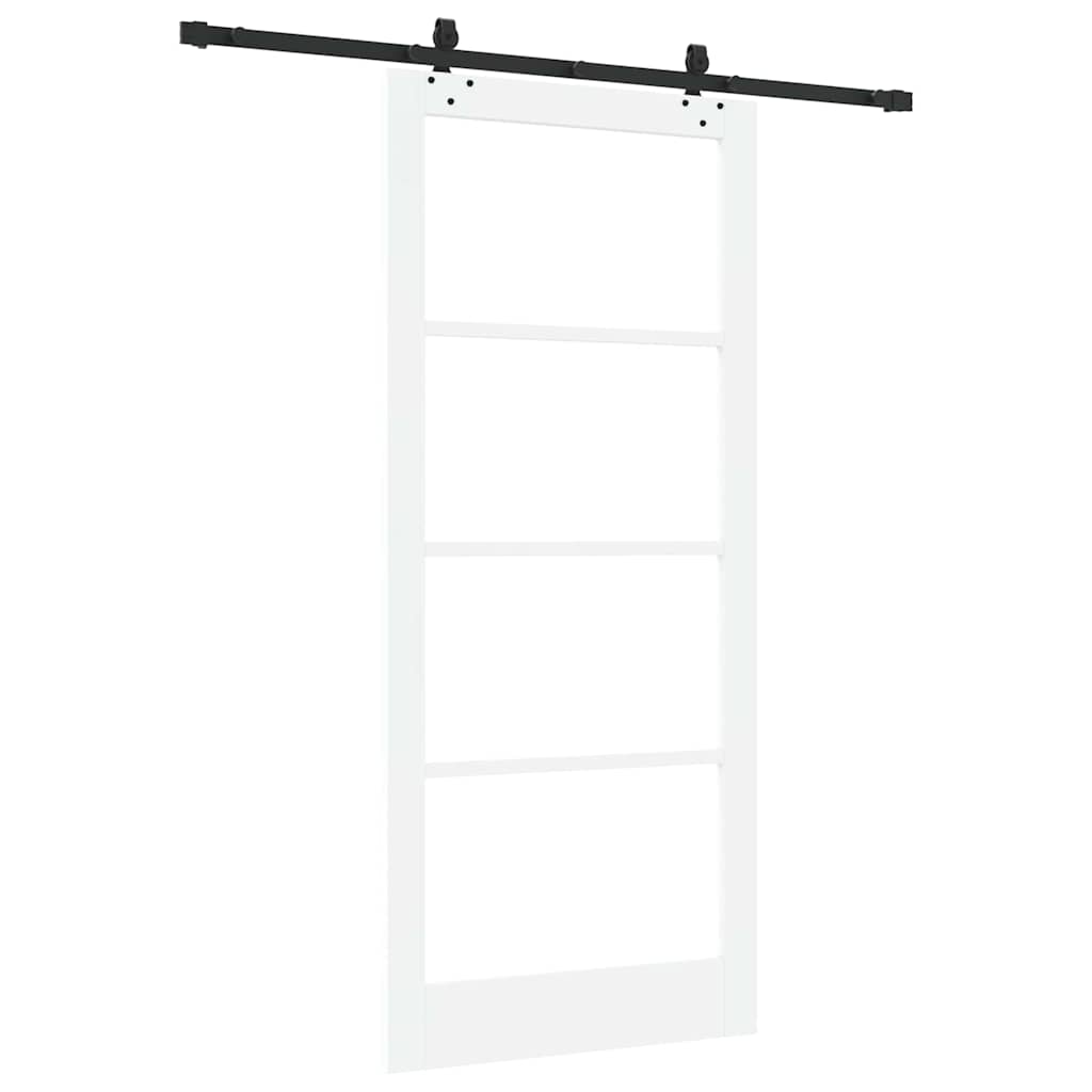 Sliding Door ORKDAL White and Black 93 x 211 cm